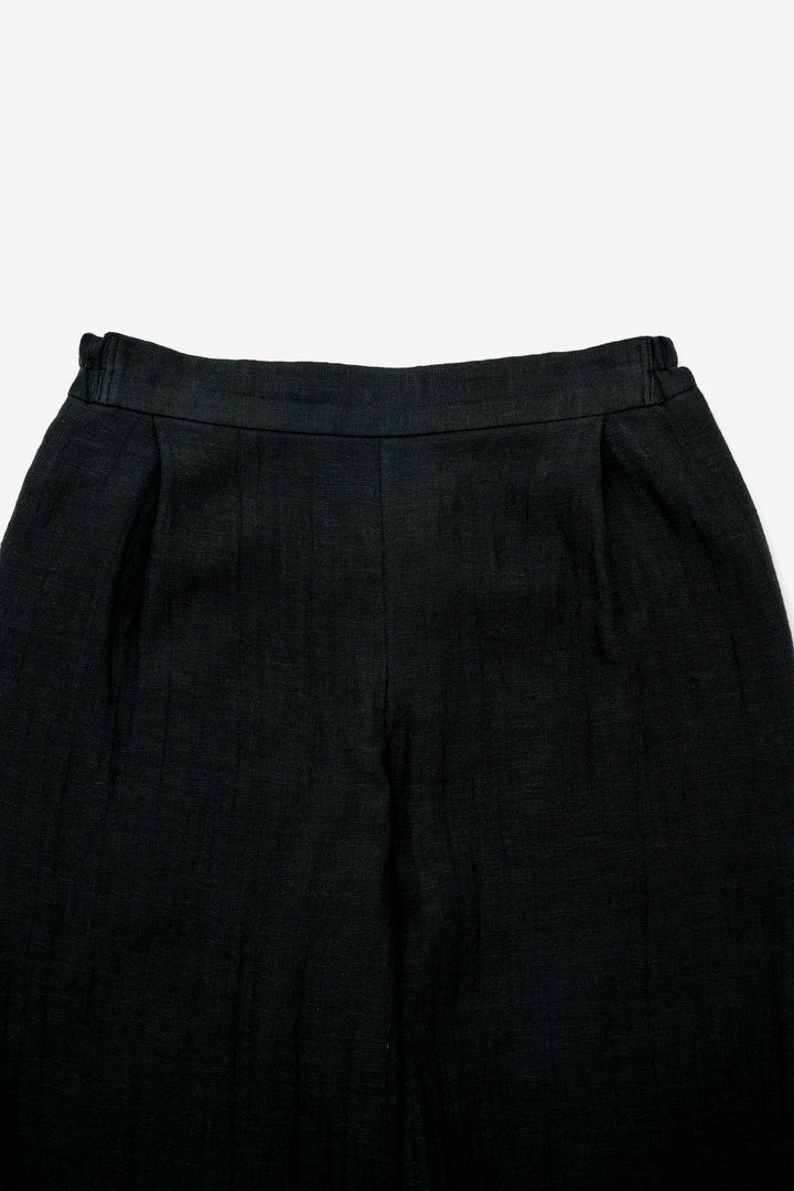 tapered pants cotton linen<br> AS5120B740<br> dark blue 