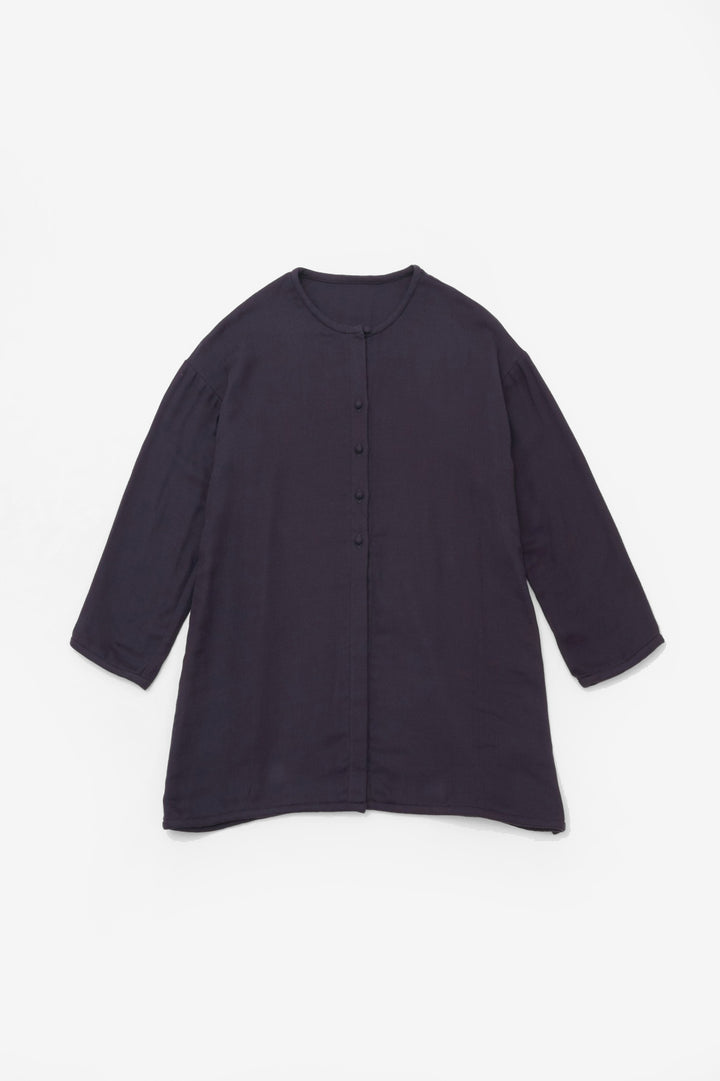 slit blouse<br> AB242B859<br> navy 