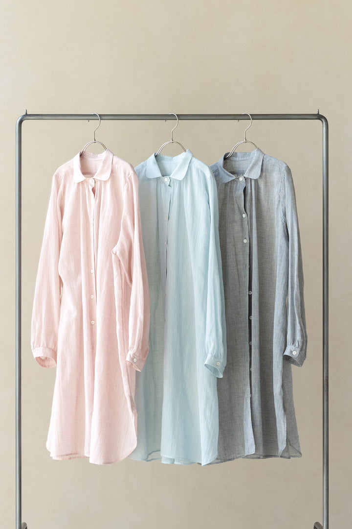 long blouse linen khaki 