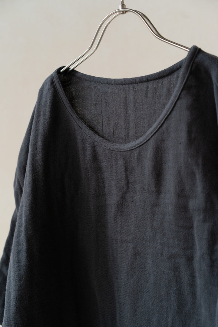 Tシャツ<br>平綾織<br>ダークグレー