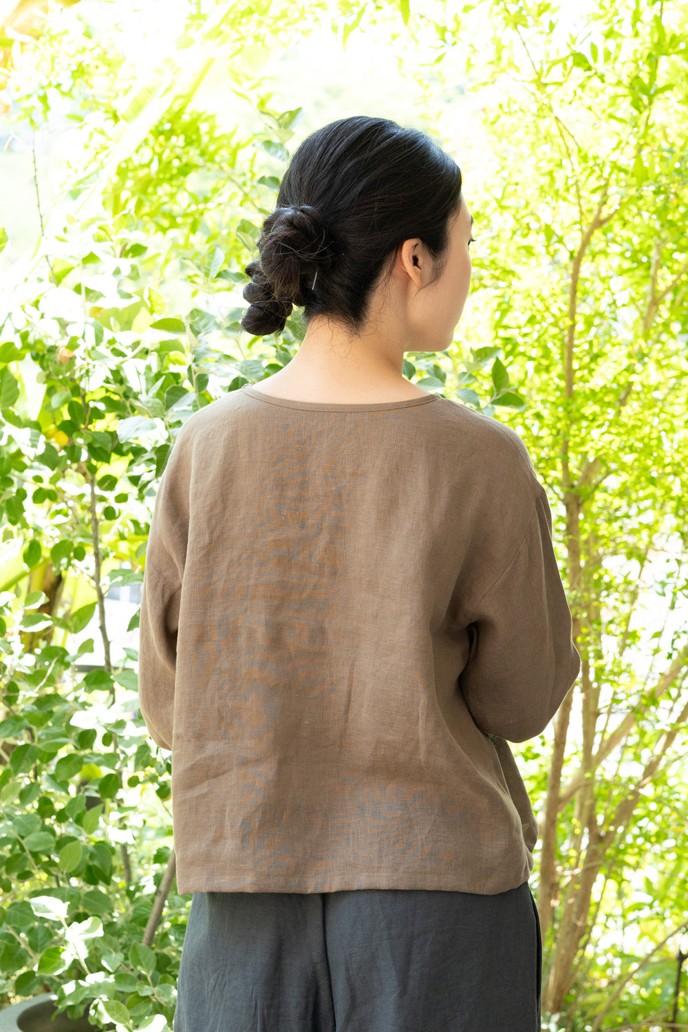 Tシャツ<br>ヘンプ<br>カーキ