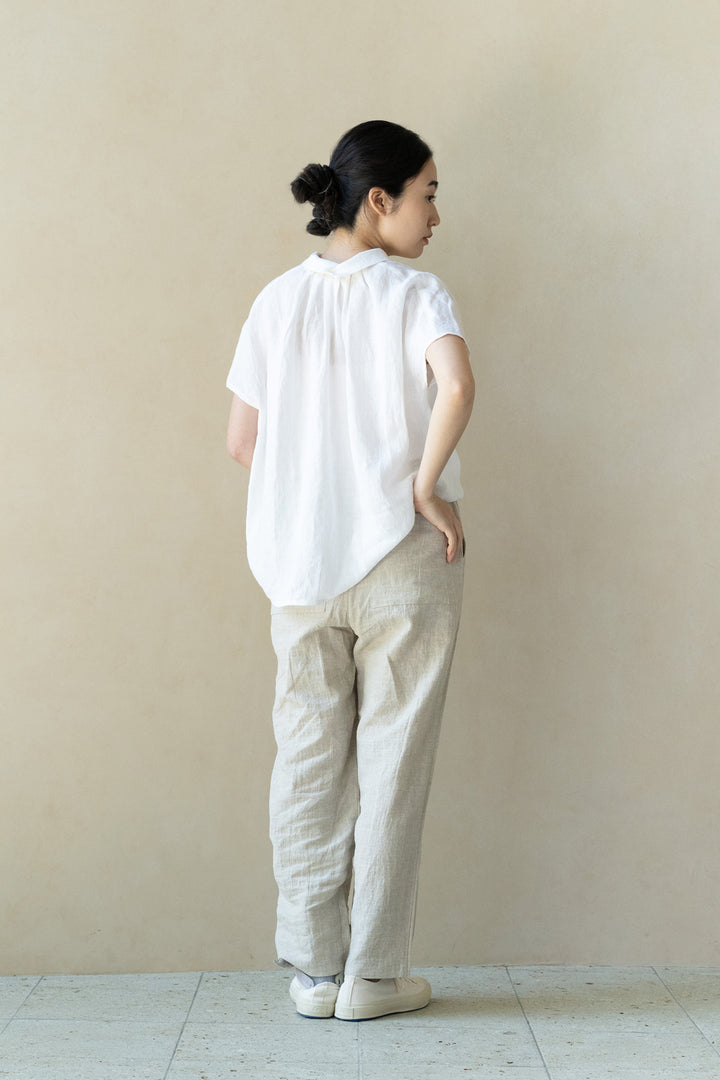 ストレートパンツ<br>コットンラミー