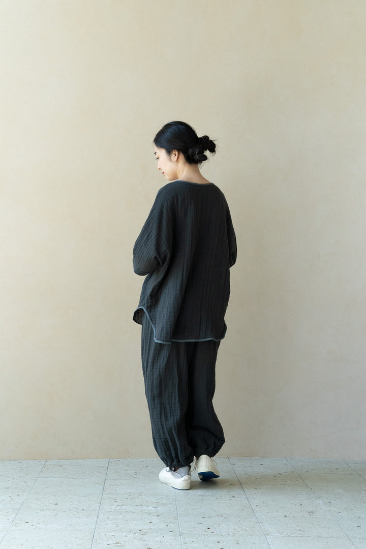 ドルマン袖Tシャツ<br>平綾織