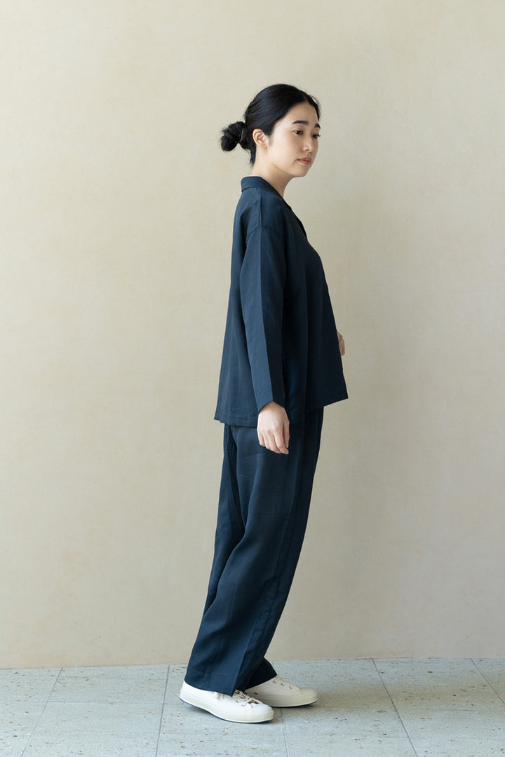 Gauze pajamas ladies navy