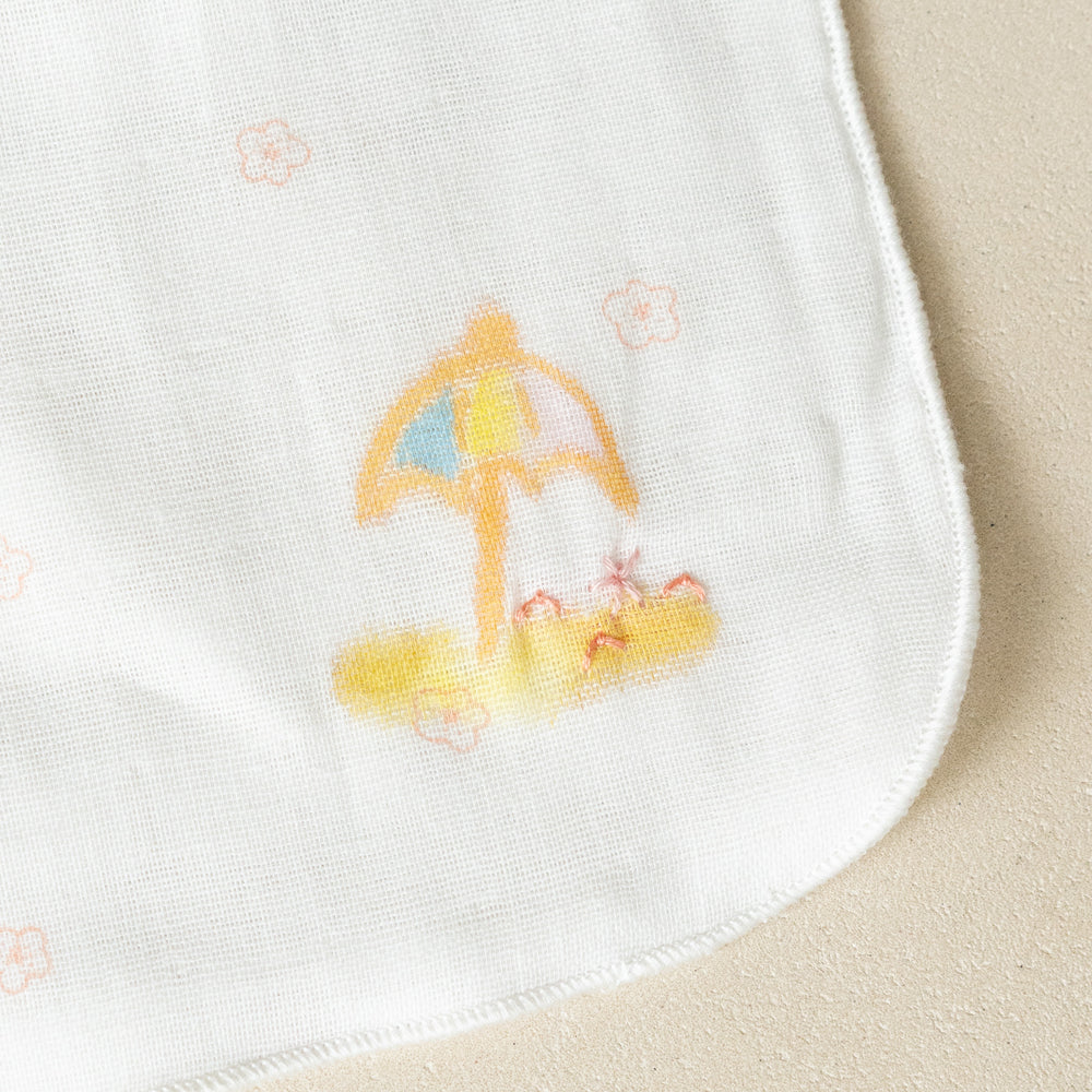 Gauze handkerchief hand-painted rabbit swing 