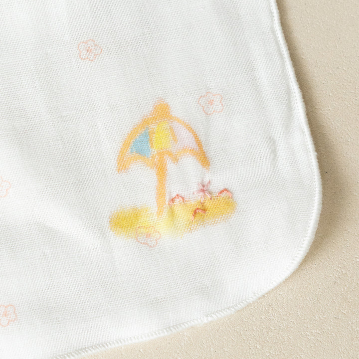 Gauze handkerchief hand-painted rabbit swing 