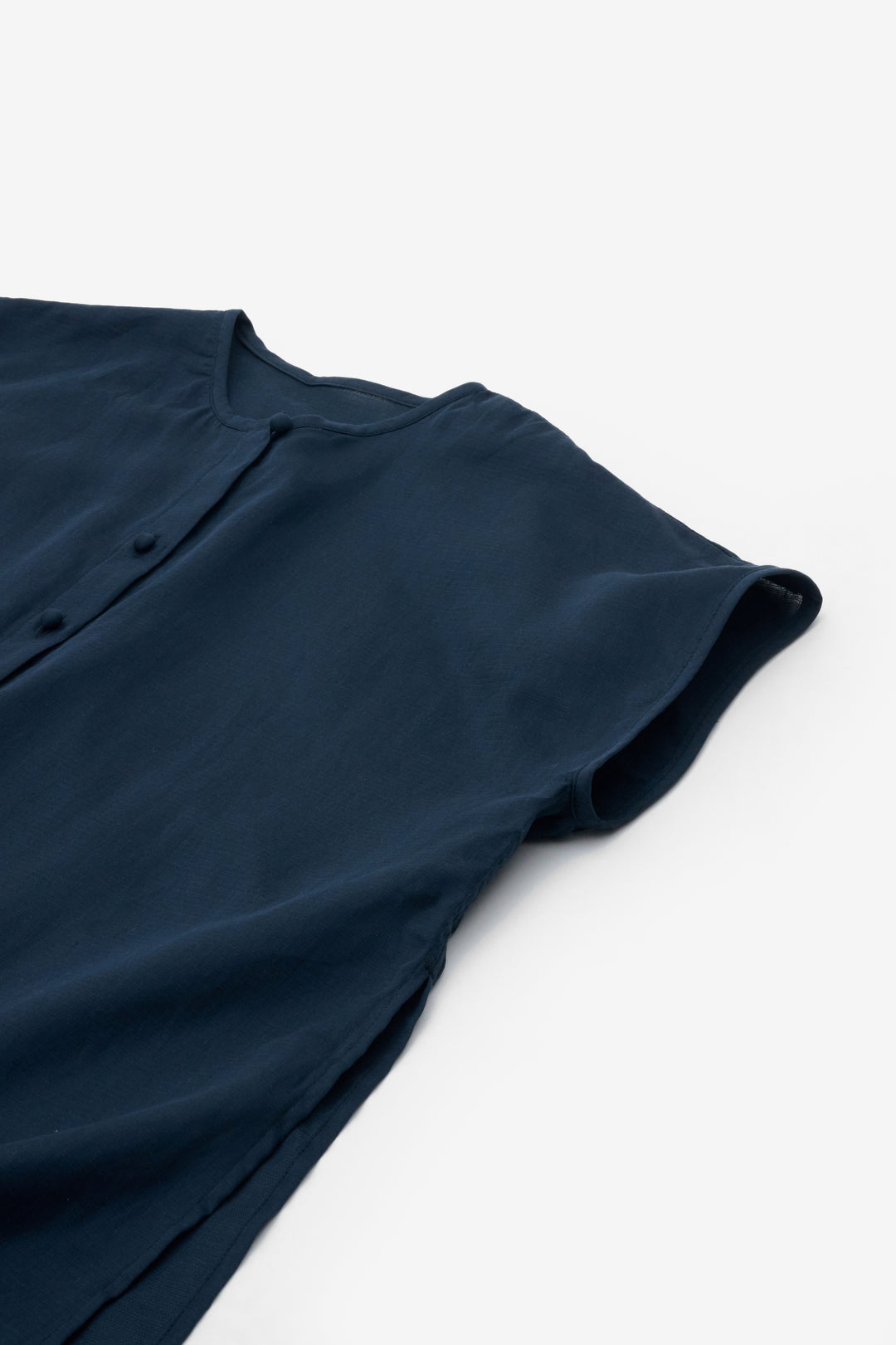 slit blouse navy