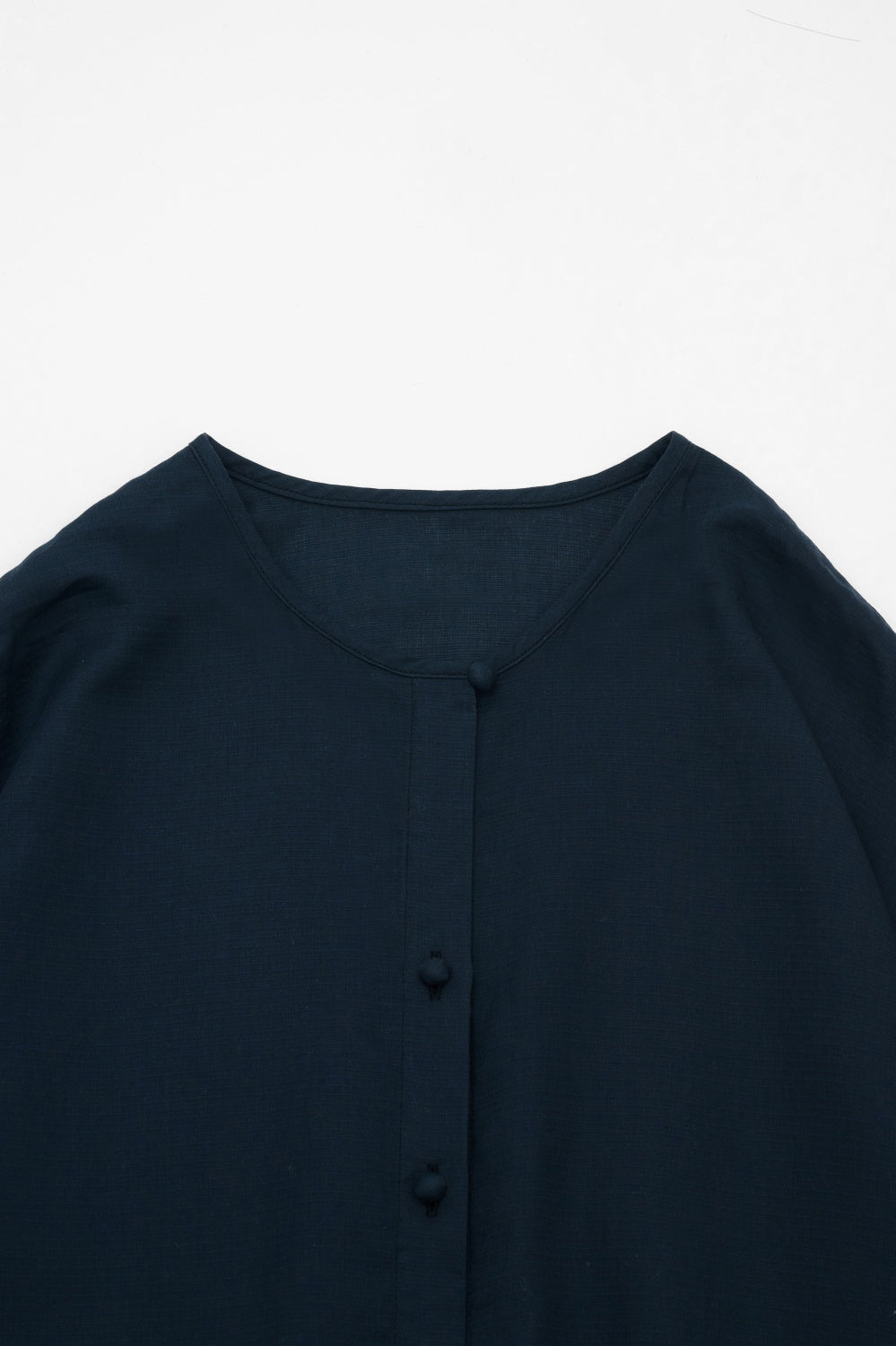 slit blouse navy