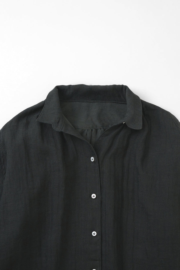 shirt cotton linen khaki