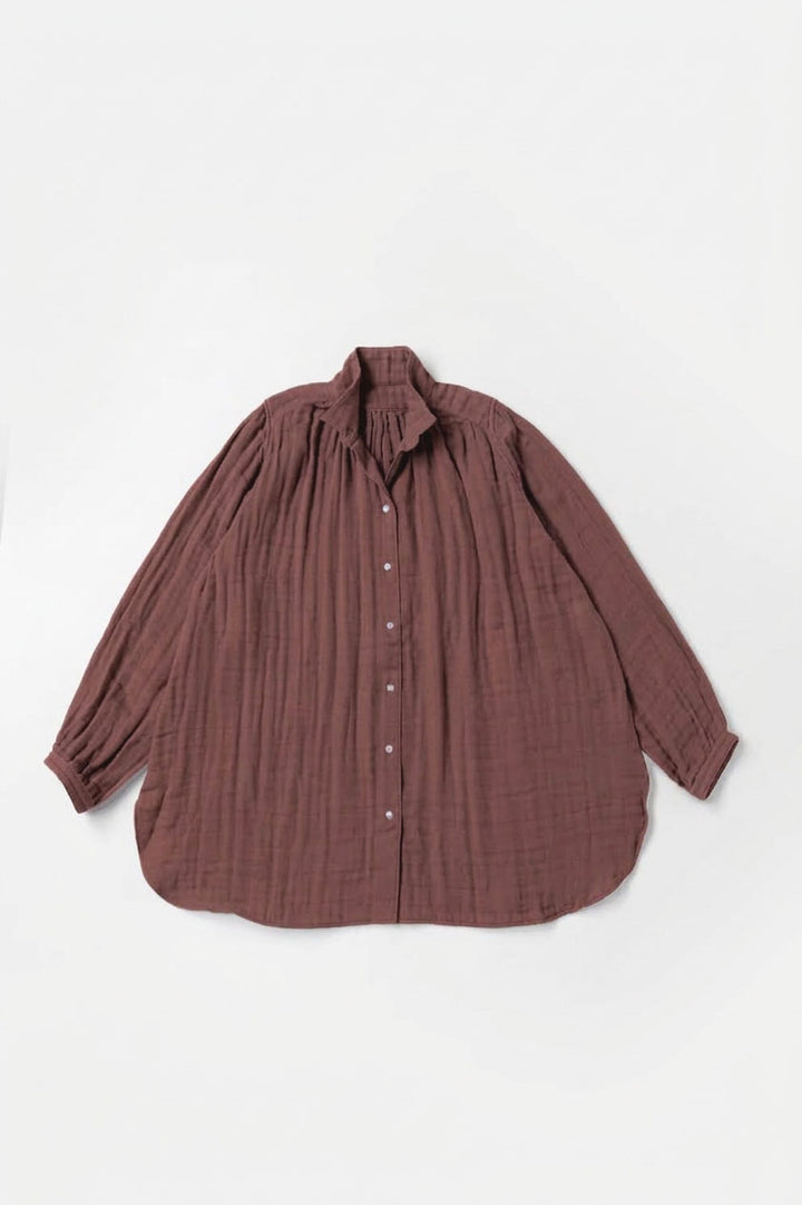 あたたかいシャツ<br>綿ワッシャー