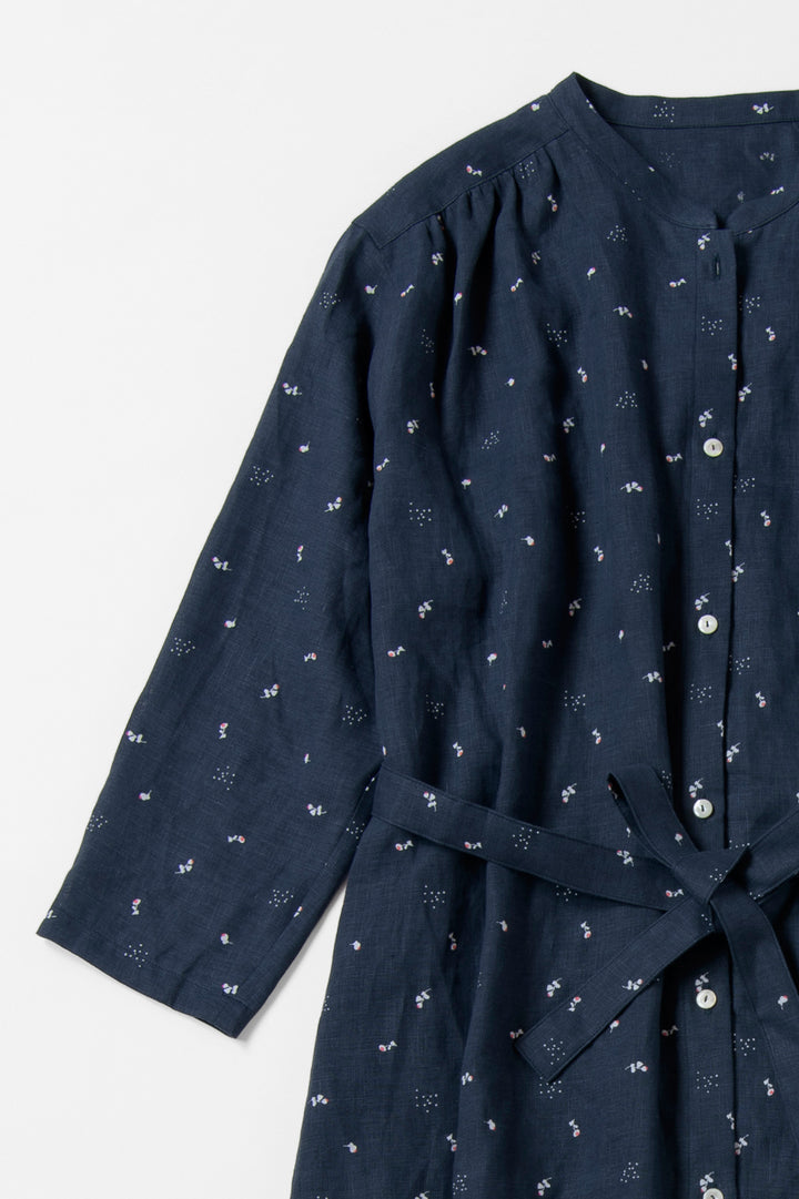 one piece cotton linen<br> AR8620B740<br> dark blue 