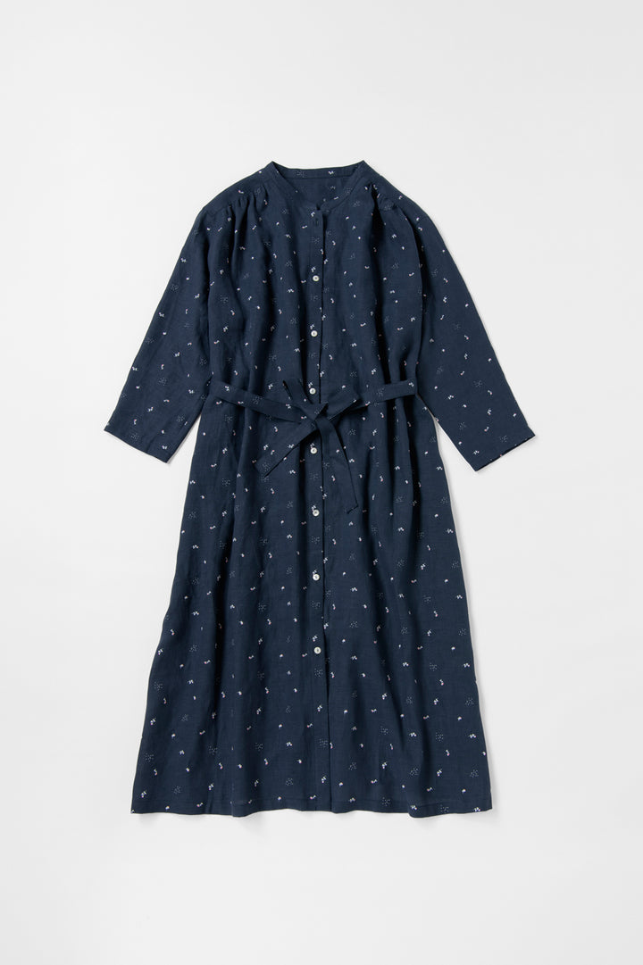 one piece cotton linen<br> AR8620B740<br> dark blue 