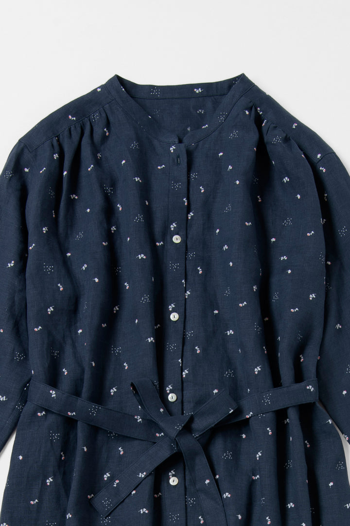 one piece cotton linen<br> AR8620B740<br> dark blue 