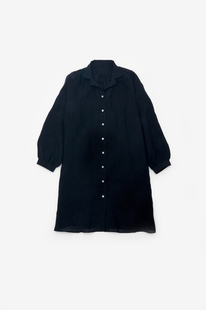 ロングブラウス<br>麻