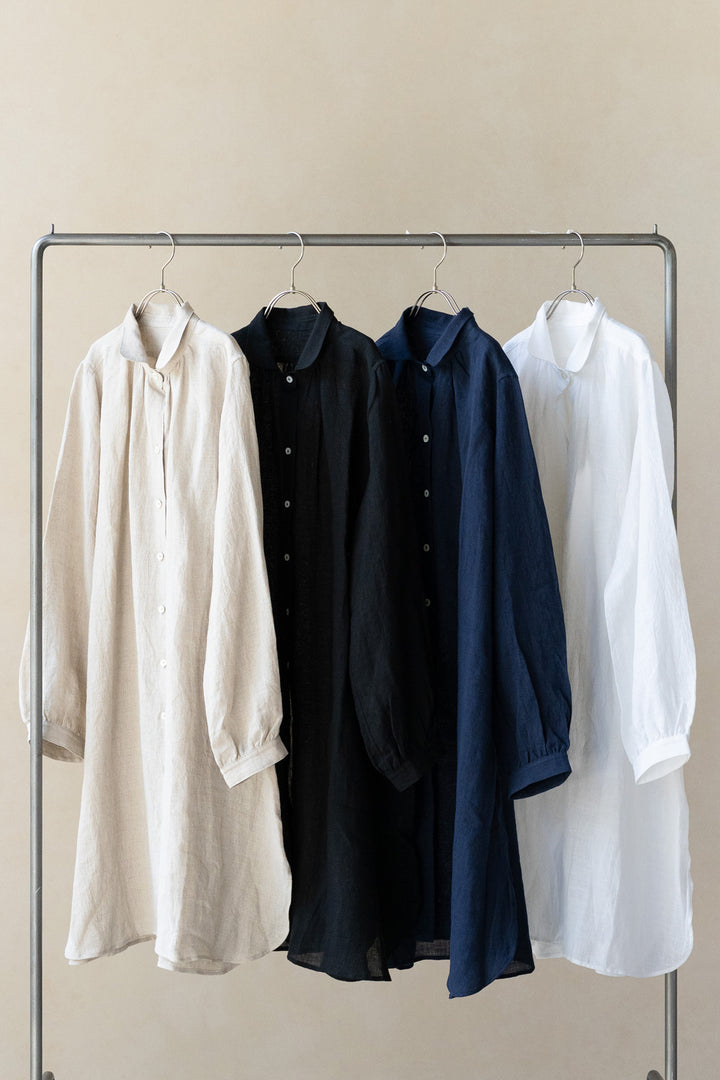 ロングブラウス<br>麻