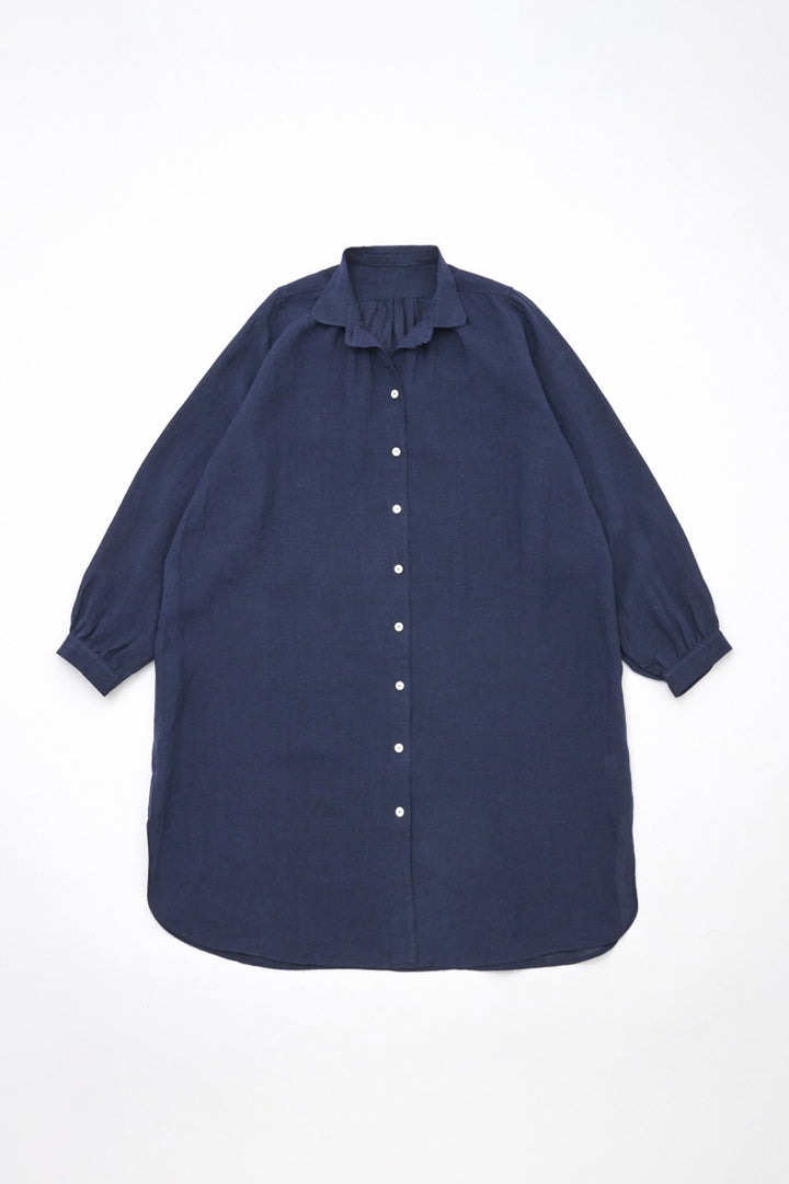 ロングブラウス<br>麻