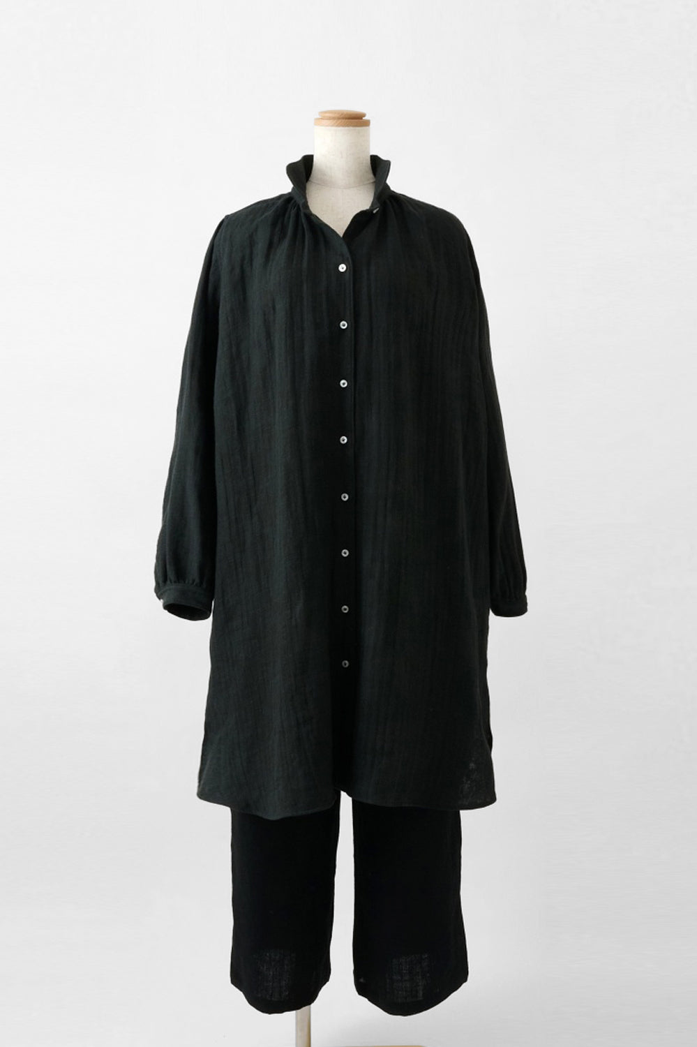 long blouse hemp<br> AR8310Y716<br> khaki 