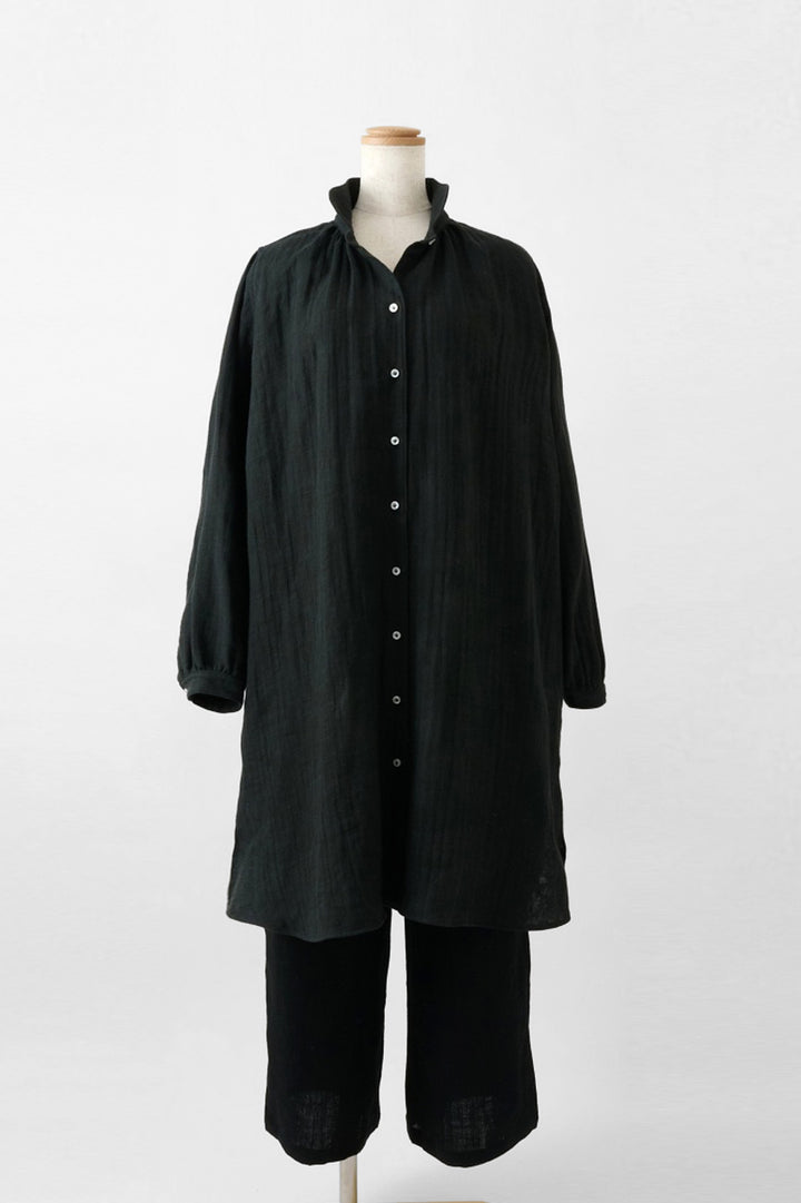 long blouse hemp<br> AR8310Y716<br> khaki 