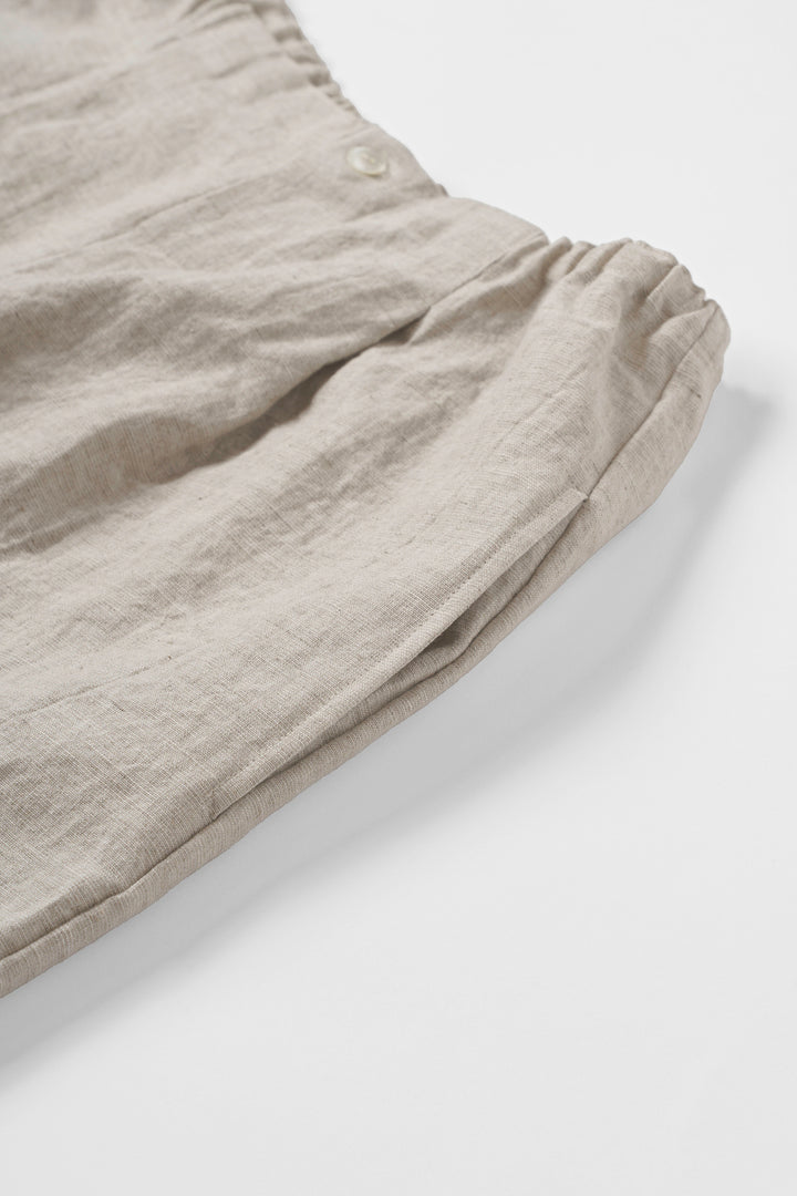 cropped pants safiran linen<br> AS0120Y716<br> khaki 