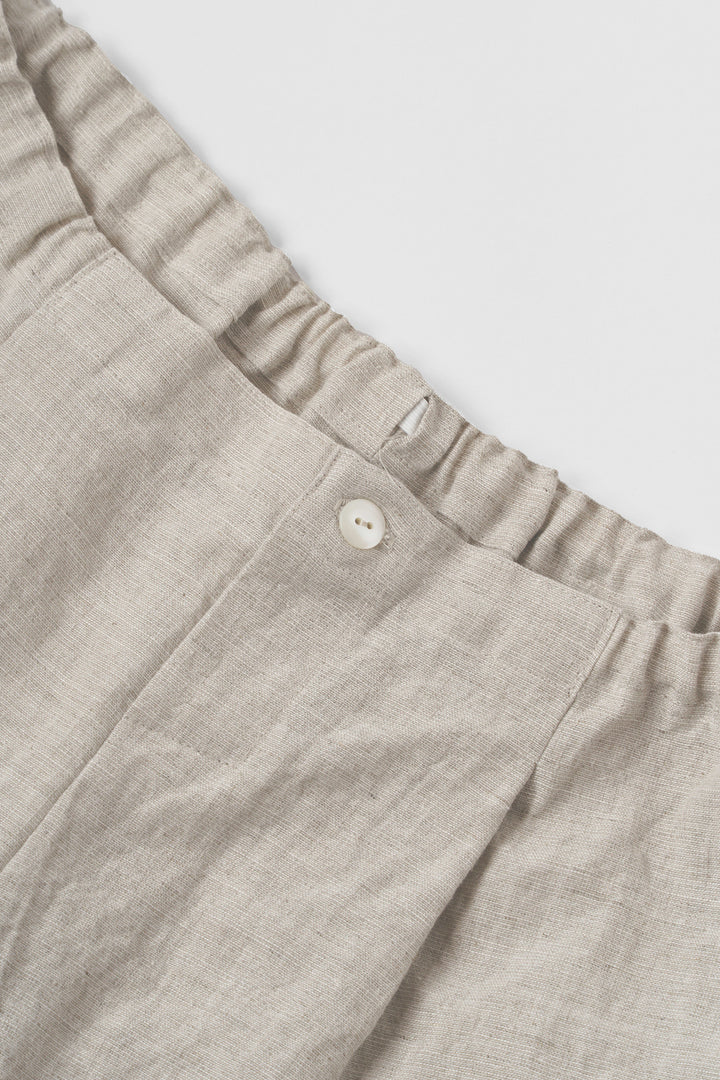 cropped pants safiran linen<br> AS0120Y716<br> khaki 