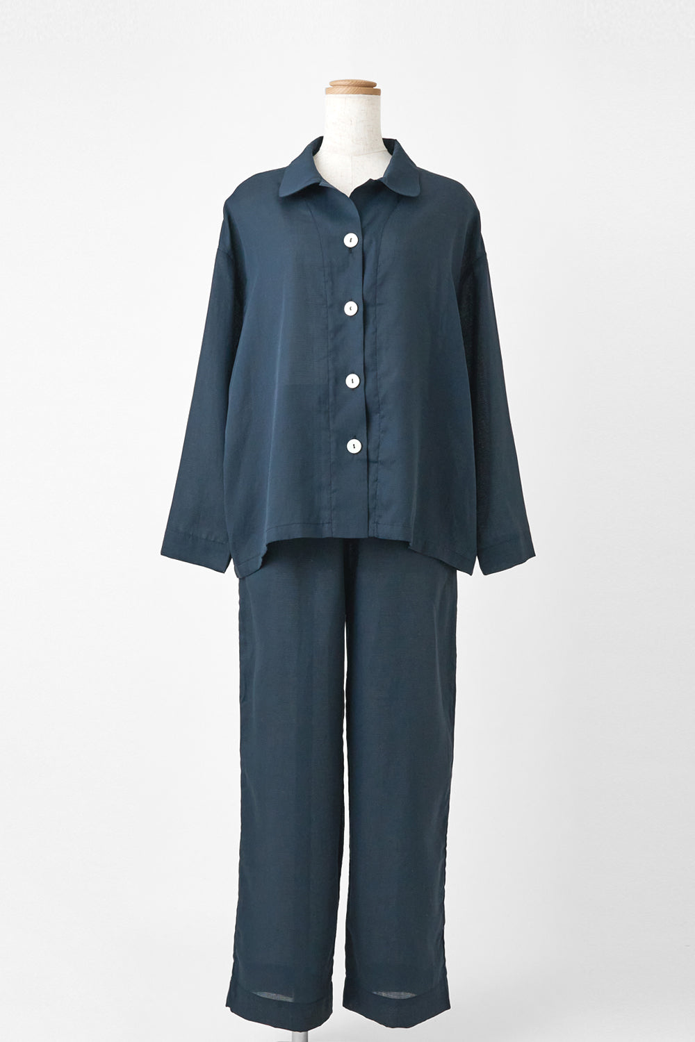 Gauze pajamas ladies navy