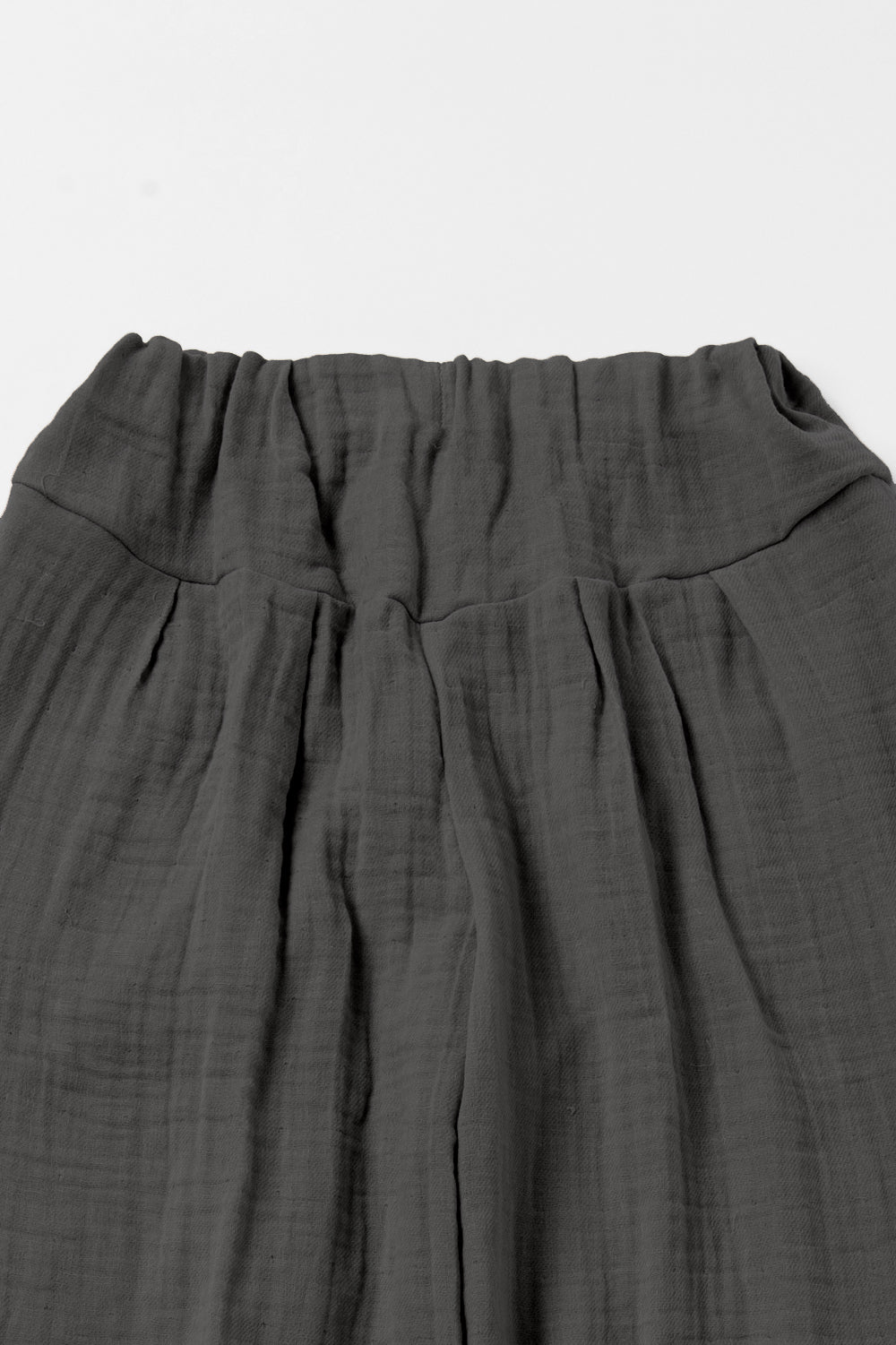 Gathered yoga pants twill weave<br> AS5420Y186<br> dark green 