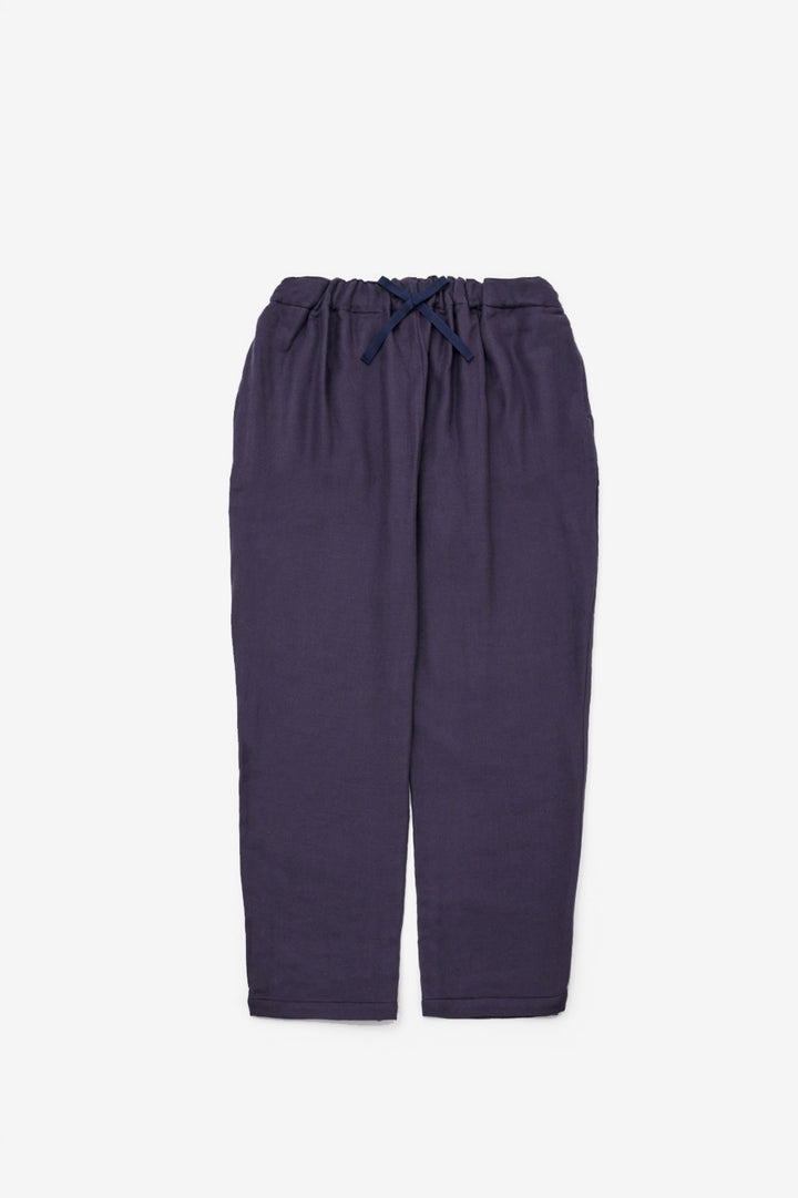 Set up drop shoulder gathered pants<br> AT4620B859AS4630B025<br> navy dungarees 