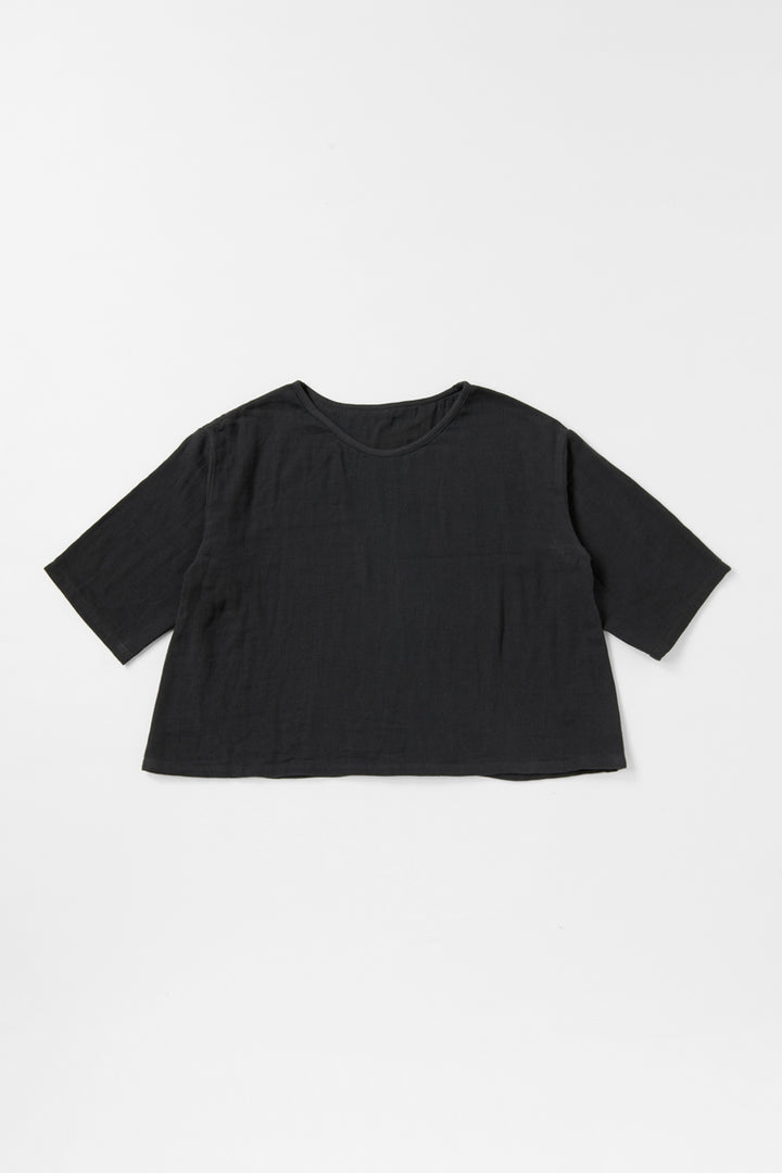 Tシャツ<br>平綾織<br>ダークグレー