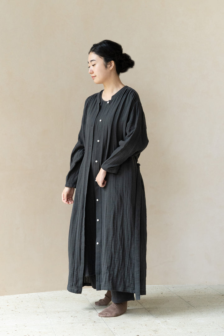 ワンピース<br>平綾織　ダークグレー