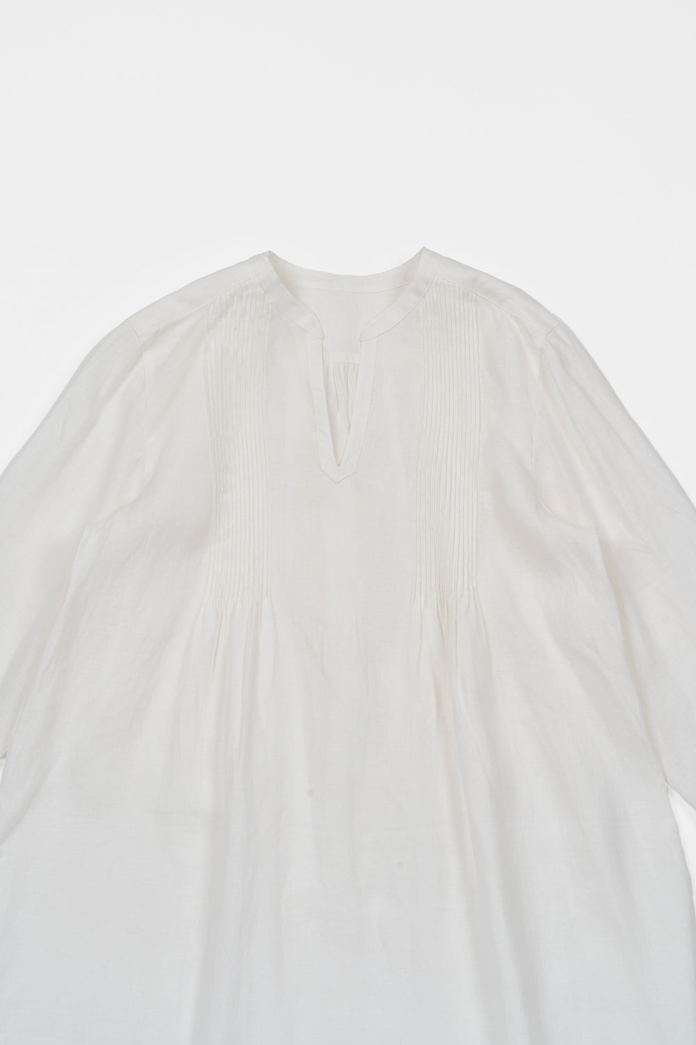 Tunic pintuck hemp off 