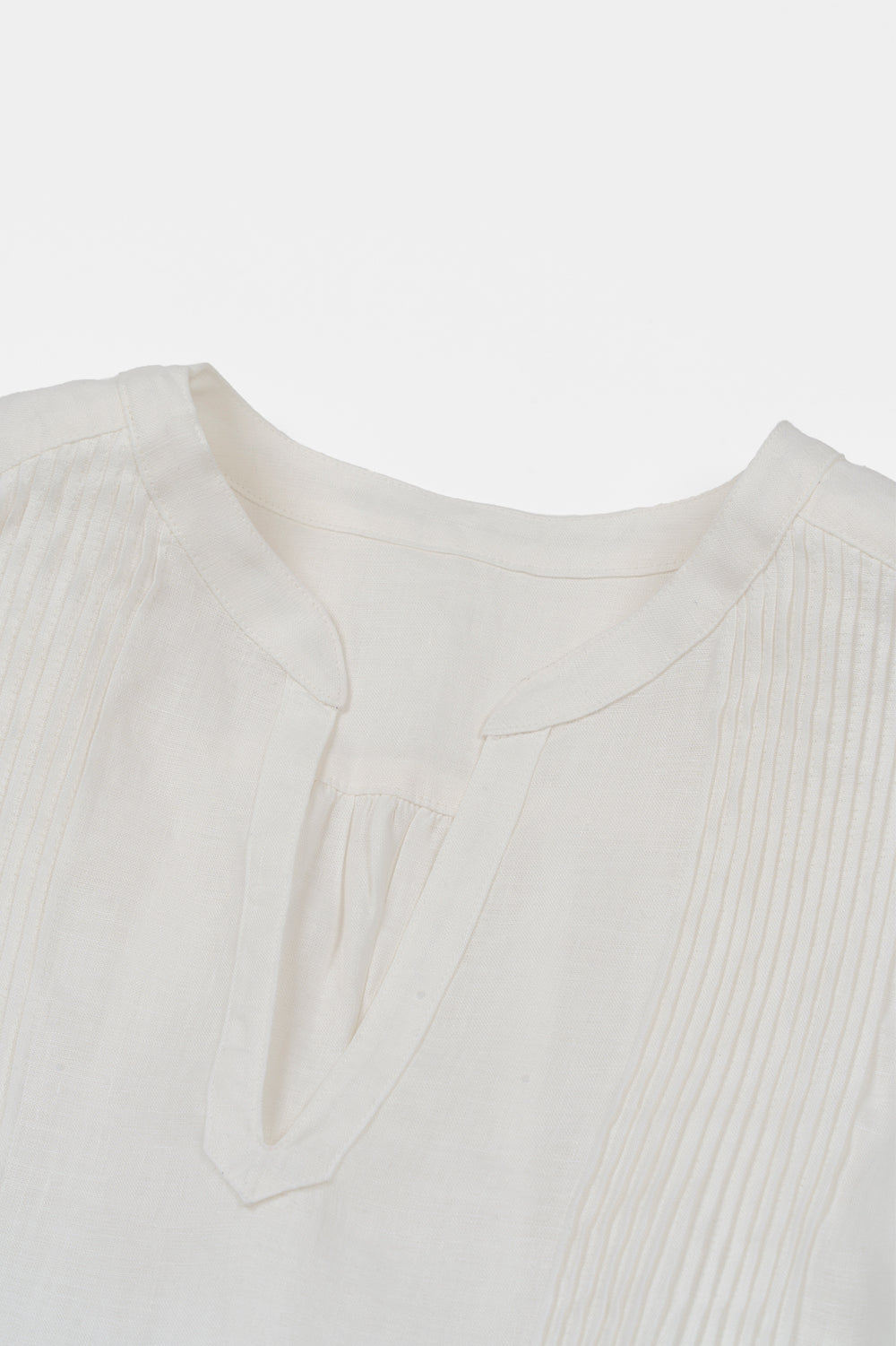 Tunic pintuck hemp off 