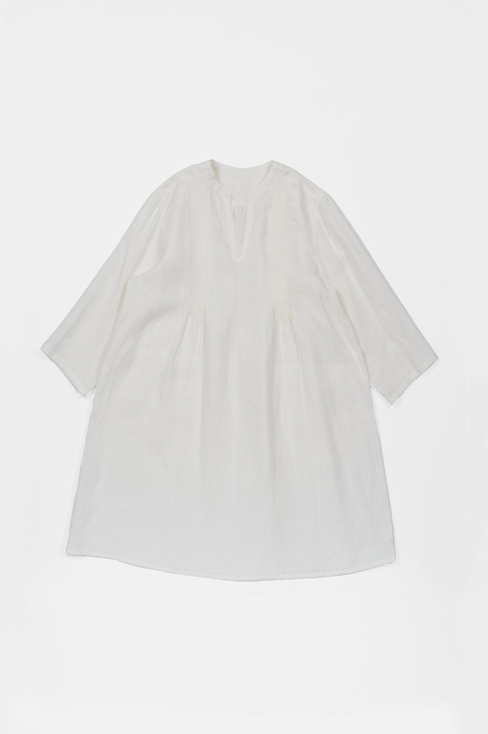 Tunic pintuck hemp off 