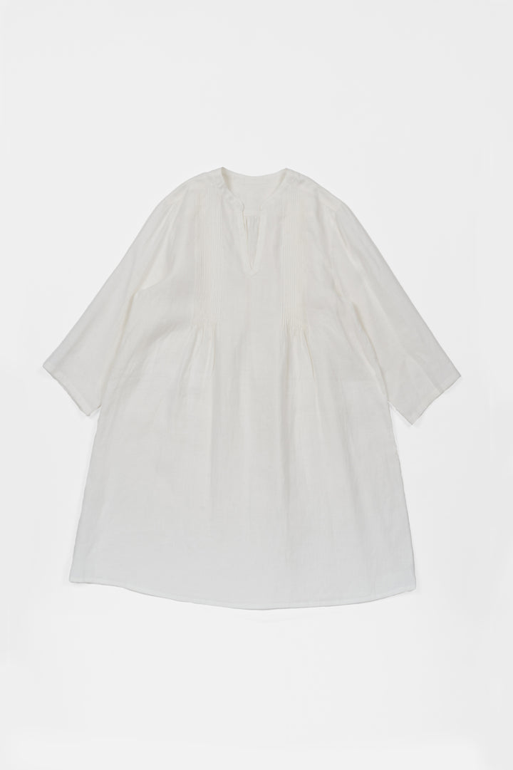 Tunic pintuck hemp off 