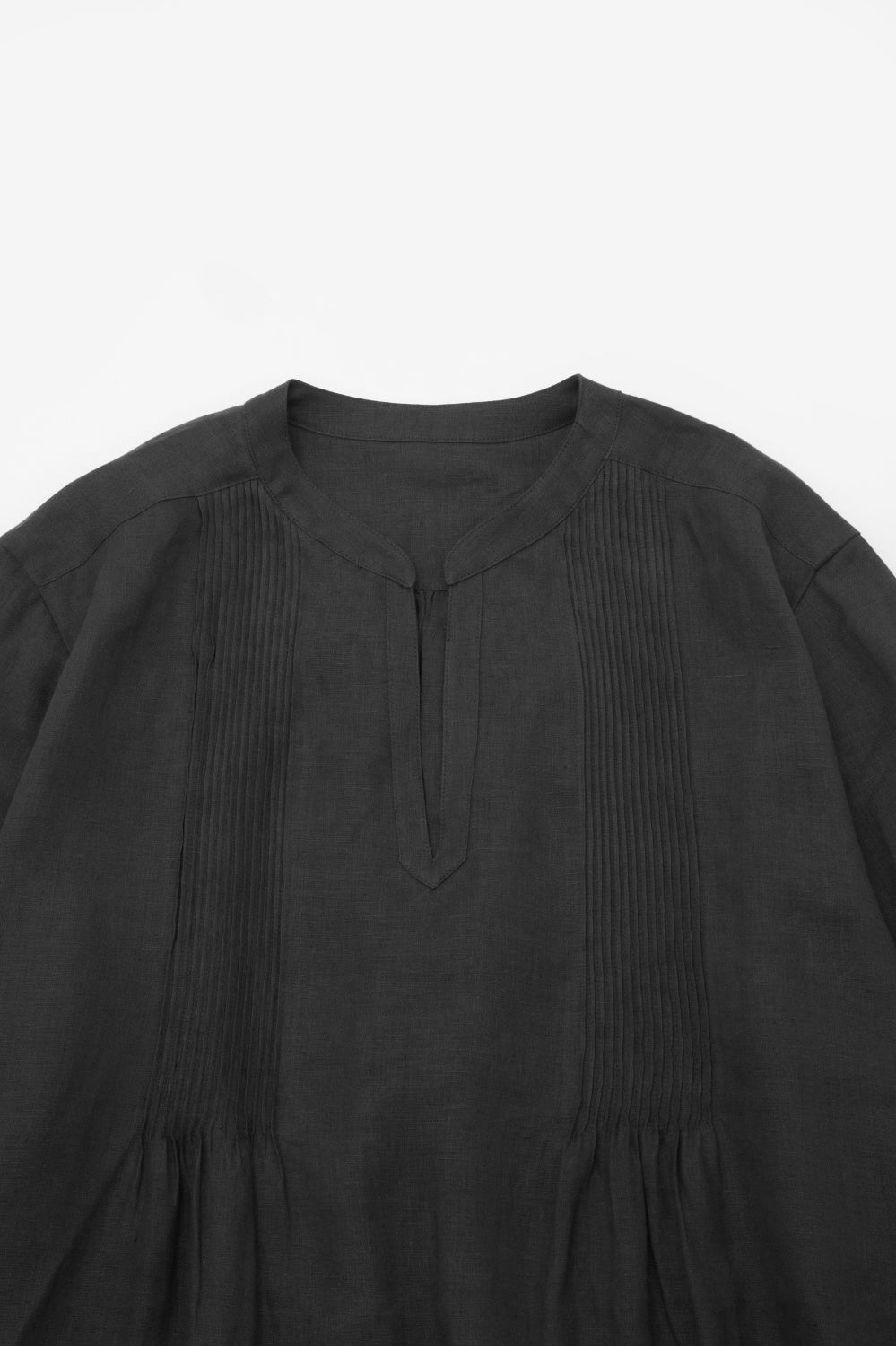 tunic pintuck hemp<br> AT6510B714<br> black 
