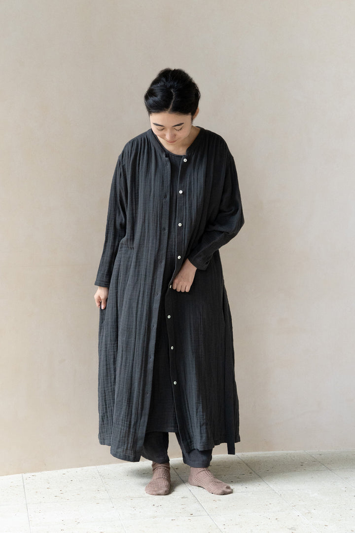 ワンピース<br>平綾織　ダークグレー