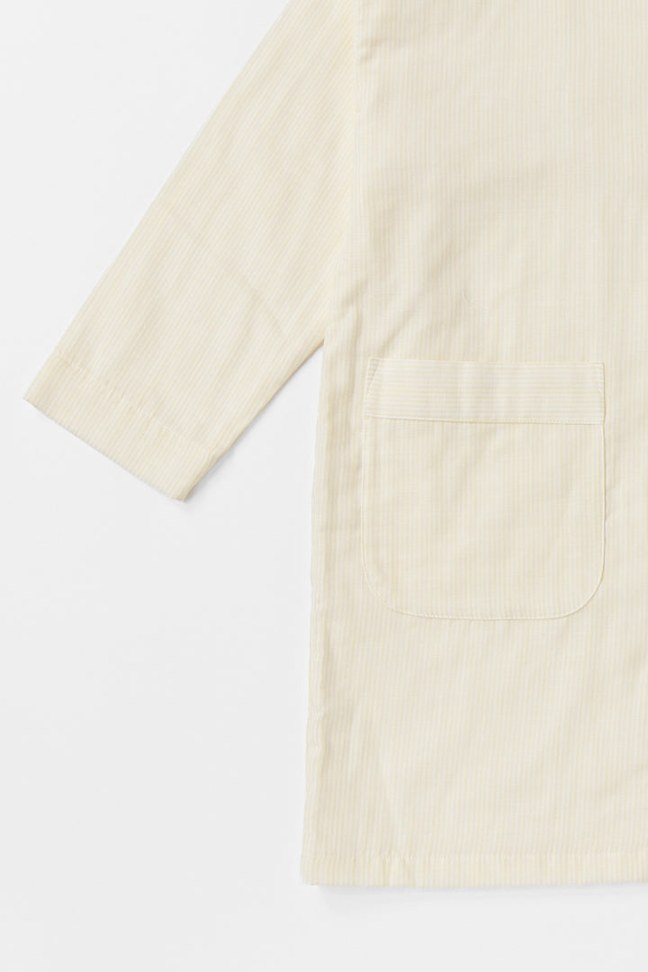 あたたかいガーゼ丸みシルエットチュニックパジャマ<br>レディス<br>スラブ　レモンストライプ