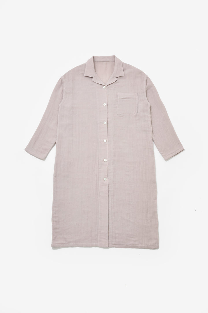 Warm gauze pajamas ladies<br>neutral pink