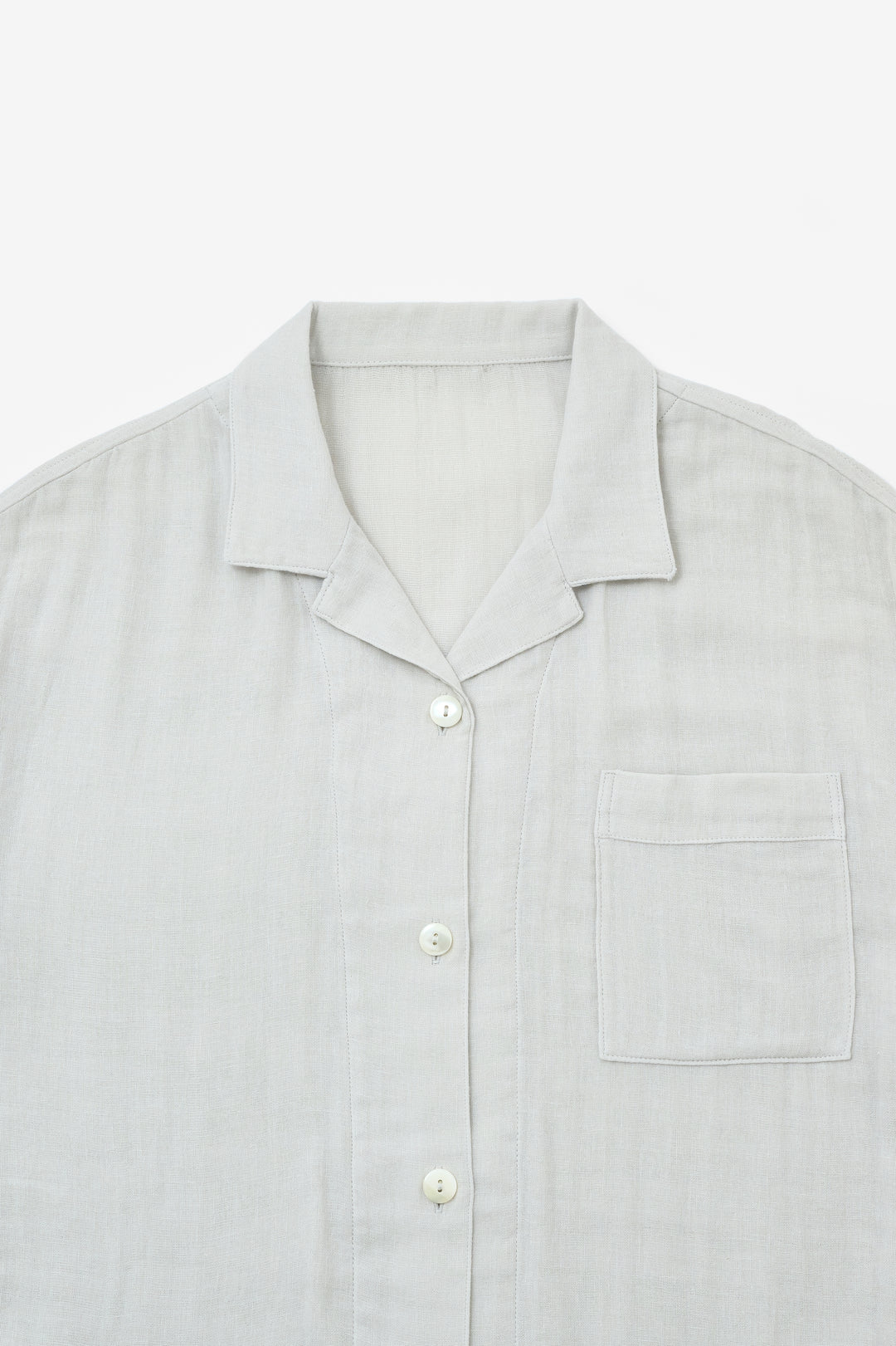 あたたかいガーゼロングパジャマ<br>レディス<br>わかみどり