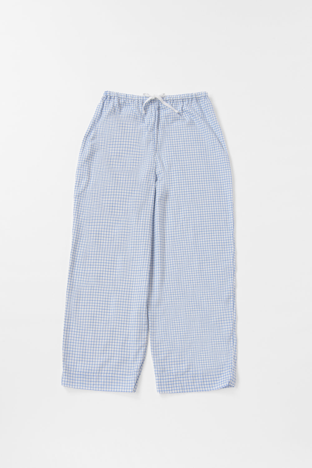 七分袖ガーゼパジャマ<br>レディス<br>チェックサックス