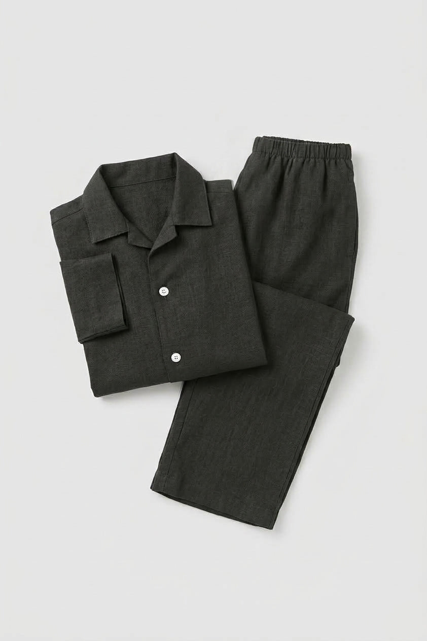 Gauze pajamas mens<br> green