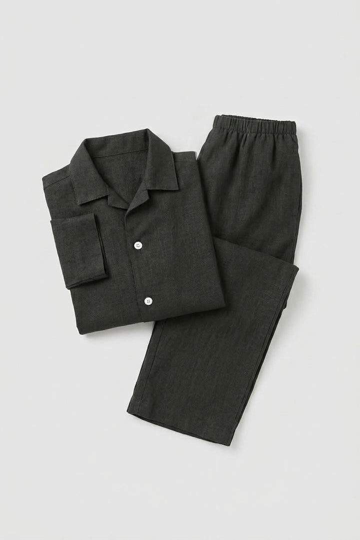Gauze pajamas mens<br> green