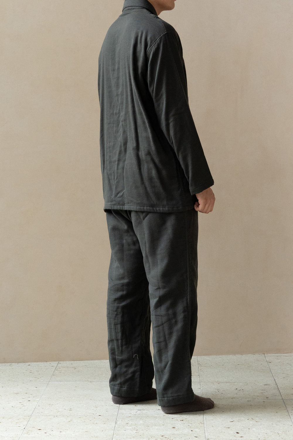 Gauze pajamas mens<br> green