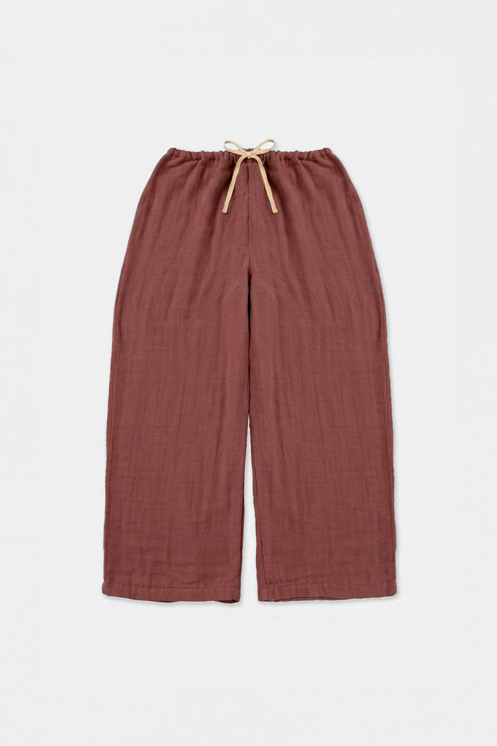 Warm gauze pajamas ladies<br>neutral pink