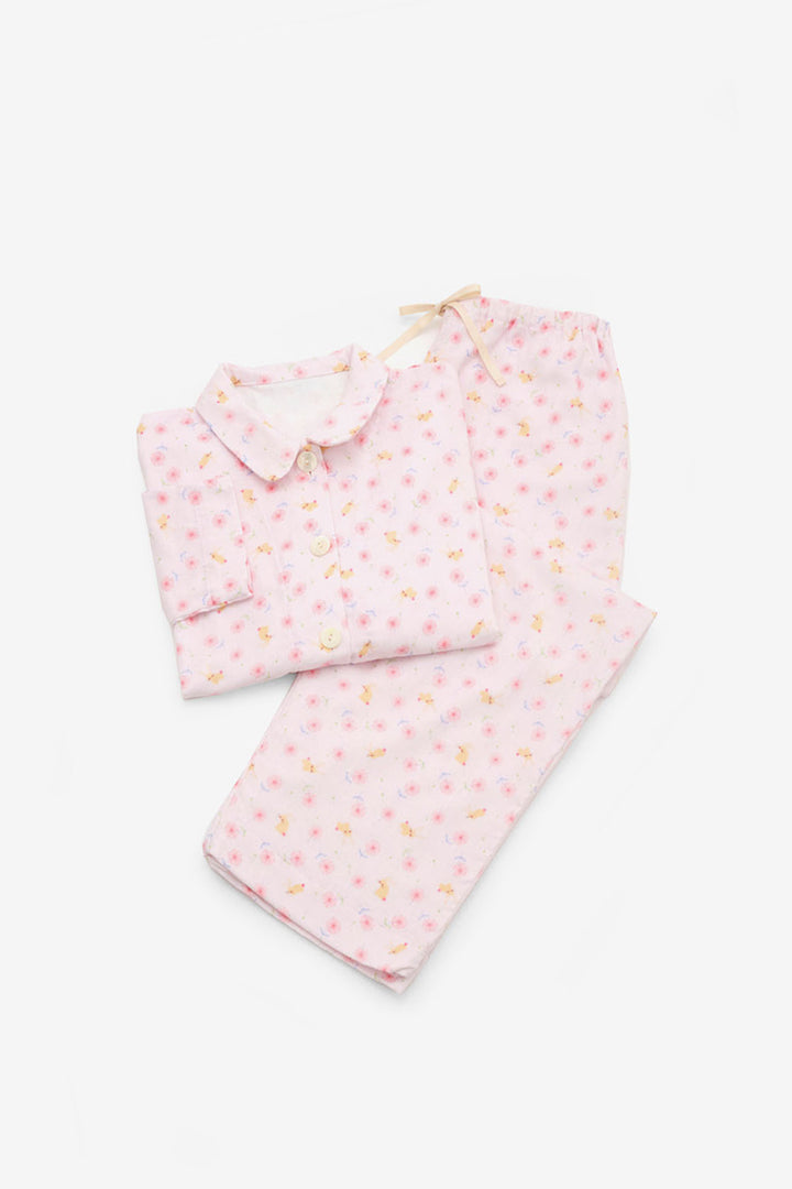 あたたかいガーゼパジャマ　レディス<br>うさぎ