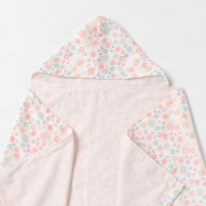 Hooded towel blanket Flower