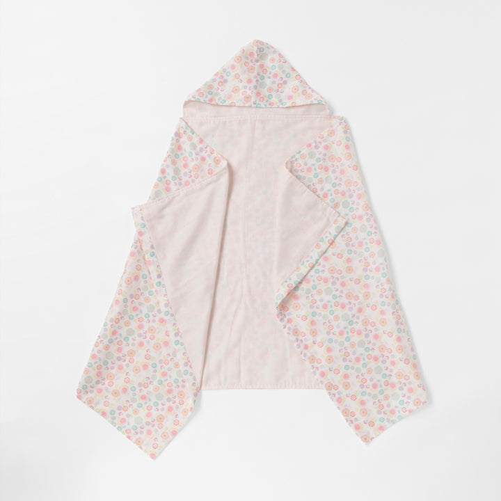 Hooded towel blanket Flower