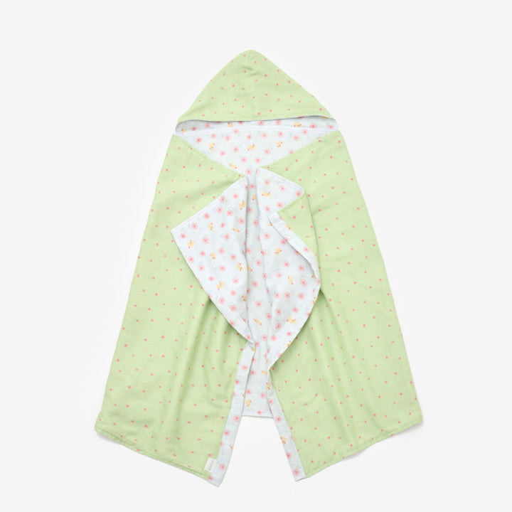 Hooded towel blanket Heart cherry