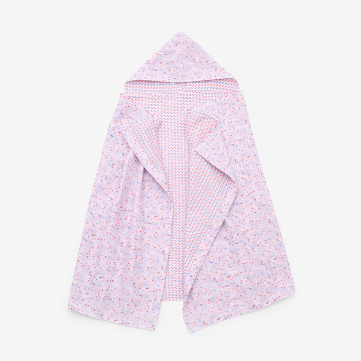 Hooded towel blanket Heart cherry