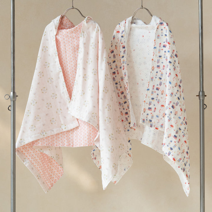 Hooded towel blanket Heart cherry