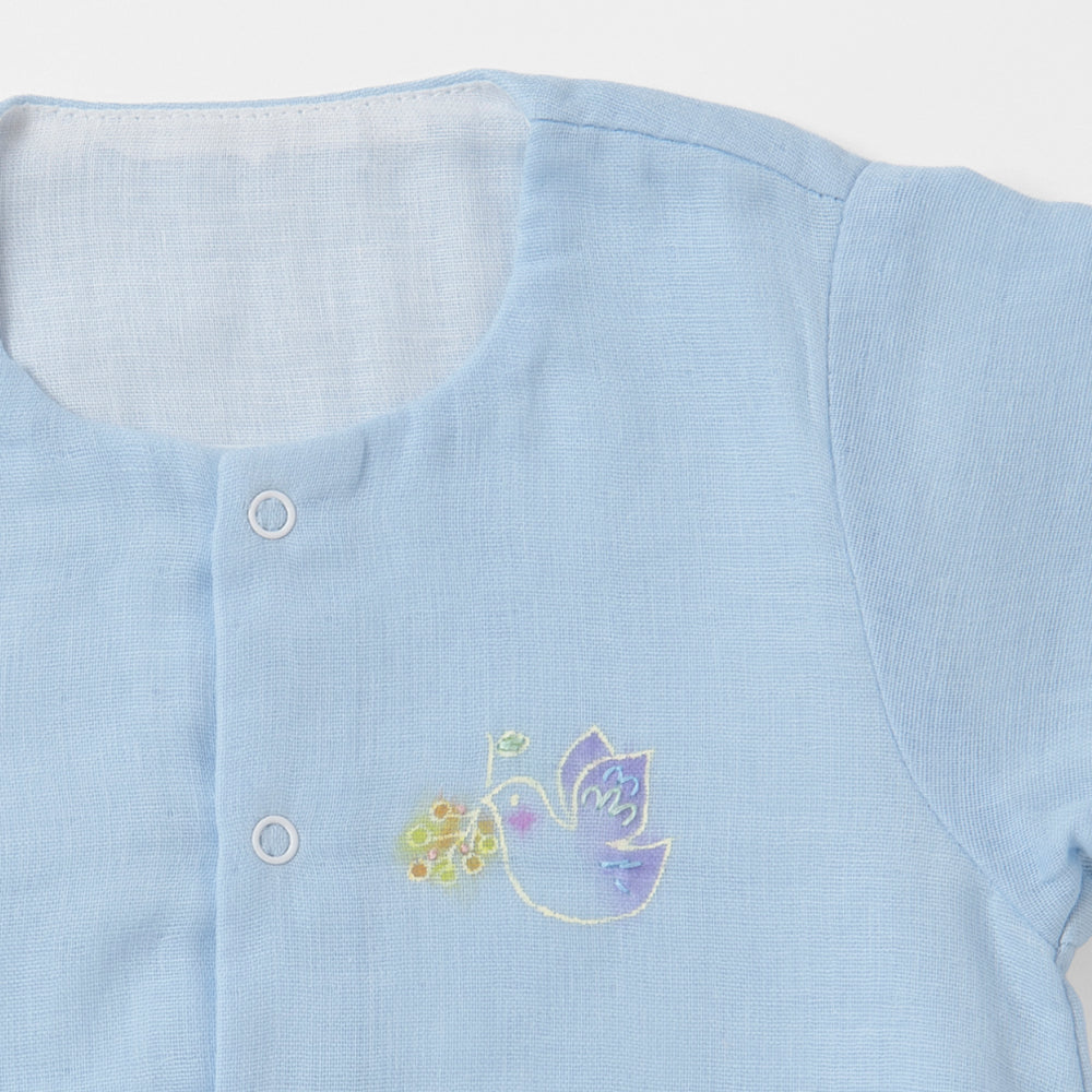 冬ロンパース<br>手描＆刺繍peace